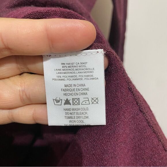 Essential Antwerp Peplum Burgundy Sweater - Picture 5 of 5